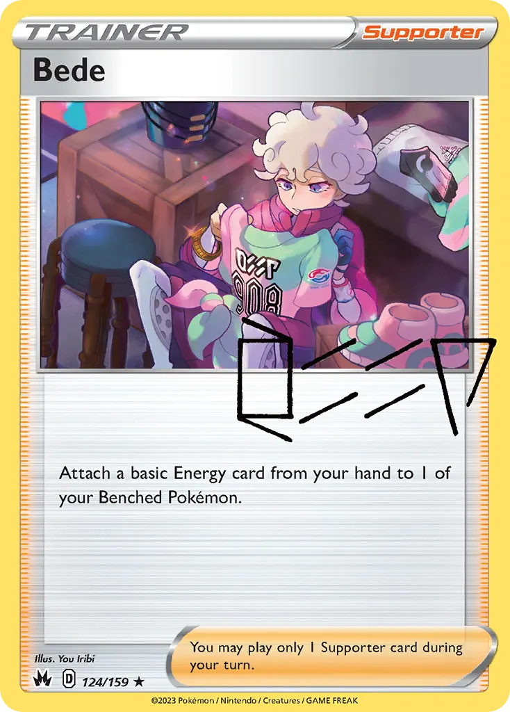 Bede — Crown Zenith 124 Pokémon card