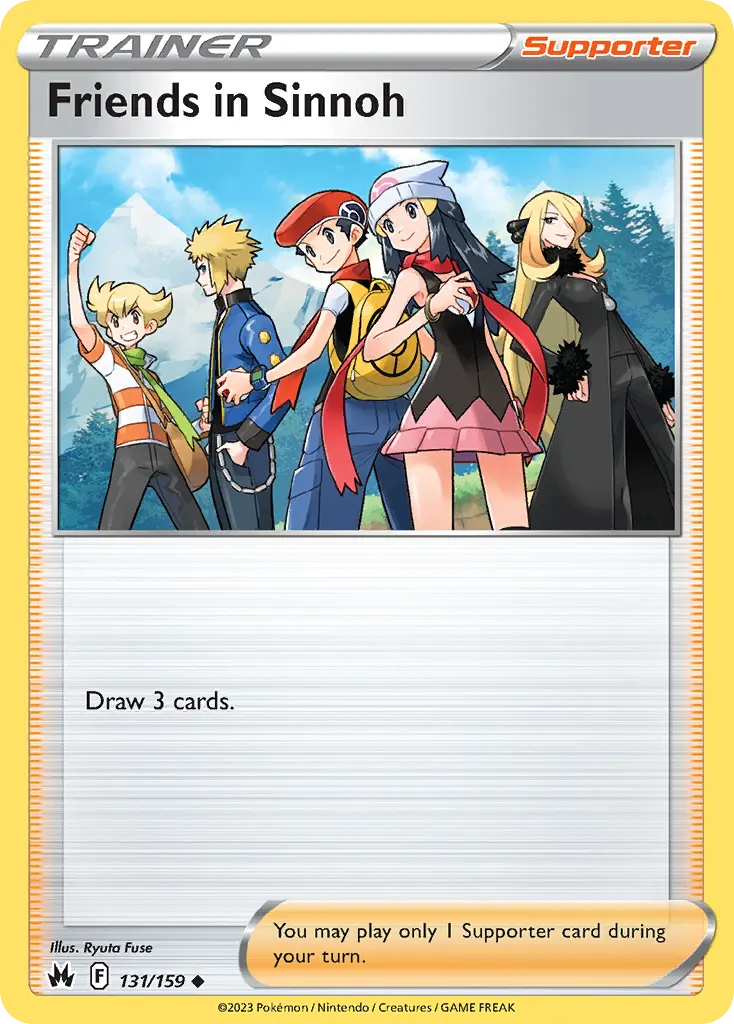 Friends in Sinnoh — Crown Zenith 131 Pokémon card