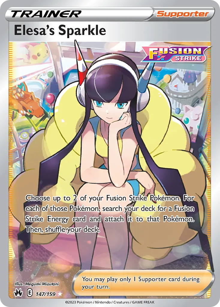 Elesa's Sparkle — Crown Zenith 147 Pokémon card