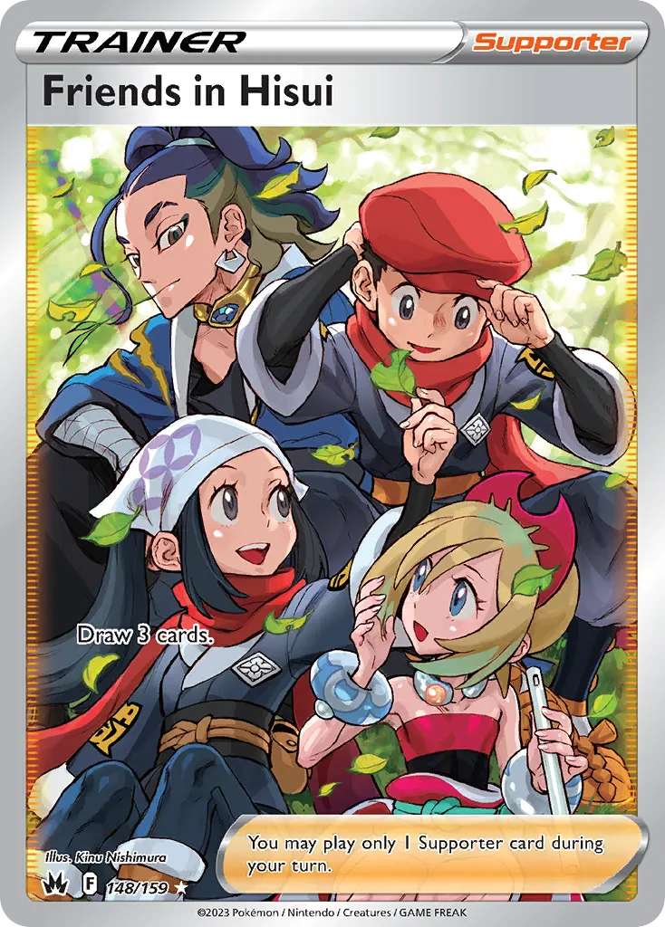 Friends in Hisui — Crown Zenith 148 Pokémon card