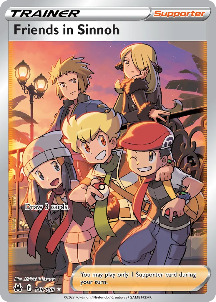 Friends in Sinnoh — Crown Zenith 149 Pokémon card
