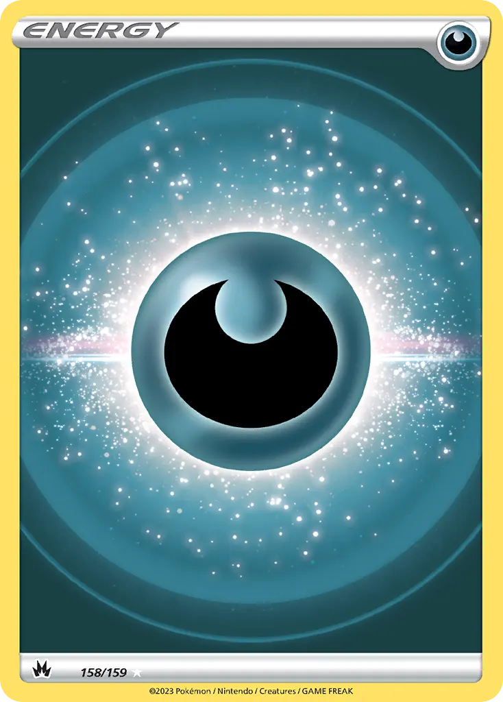 Darkness Energy — Crown Zenith 158 Pokémon card