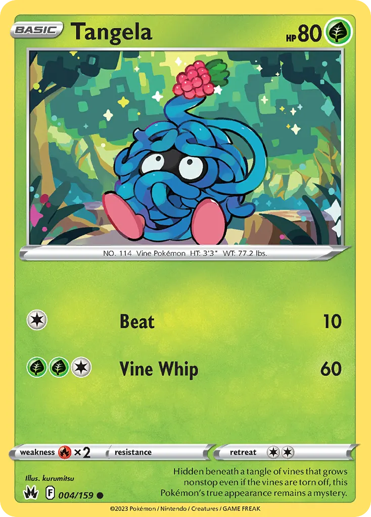 Tangela — Crown Zenith 4 Pokémon card