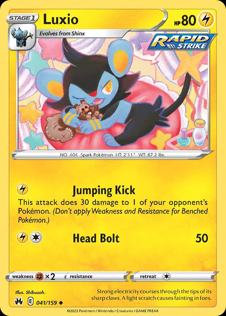 Luxio — Crown Zenith 41 Pokémon card