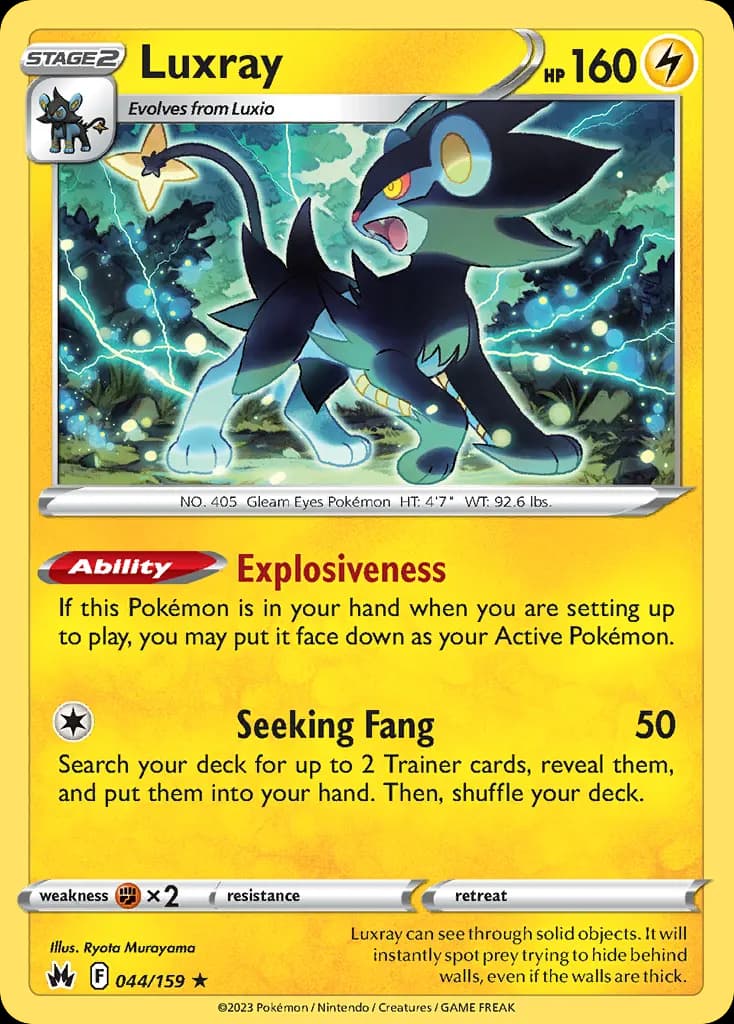 Luxray — Crown Zenith 44 Pokémon card