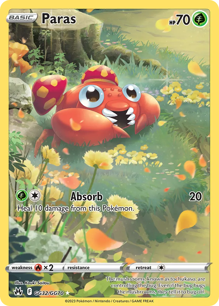 Paras — Zénith Suprême Galerie Galaroise GG32 French Pokémon card