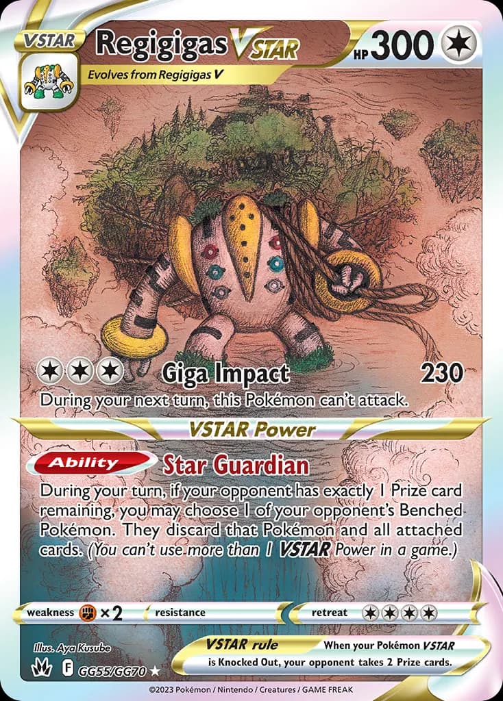 Regigigas VSTAR — Zenit der Könige Galar-Galerie GG55 German Pokémon card
