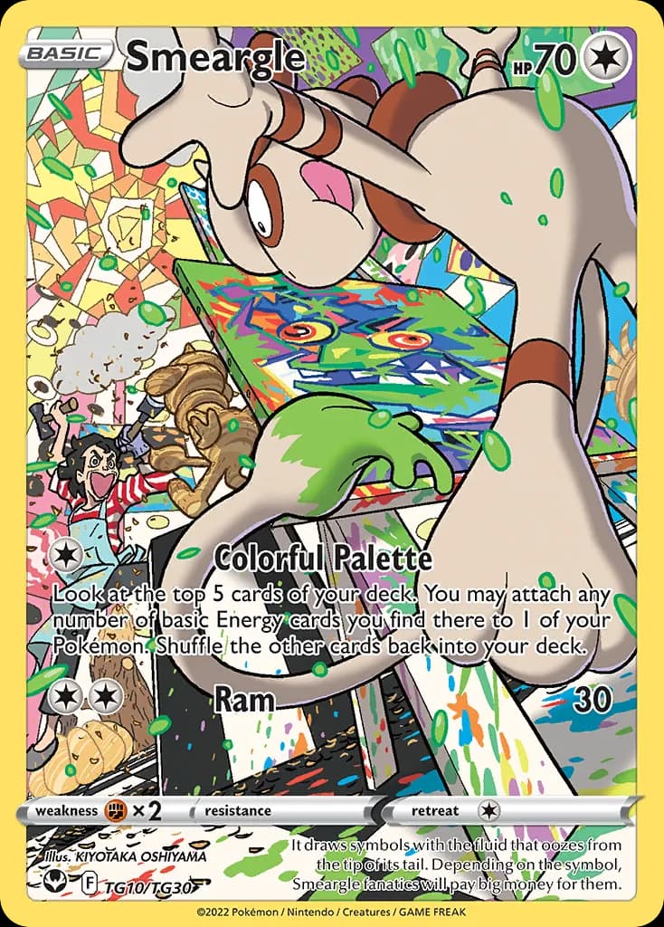 Farbeagle — Silberne Sturmwinde Trainer-Galerie TG10 German Pokémon card