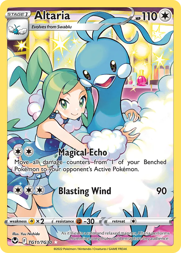 Altaria — Tempête Argentée Galerie de Dresseurs TG11 French Pokémon card