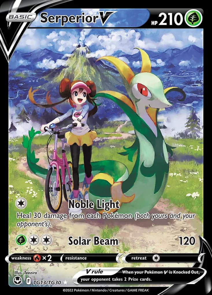 Serperior V — Silver Tempest Trainer Gallery TG13 Pokémon card