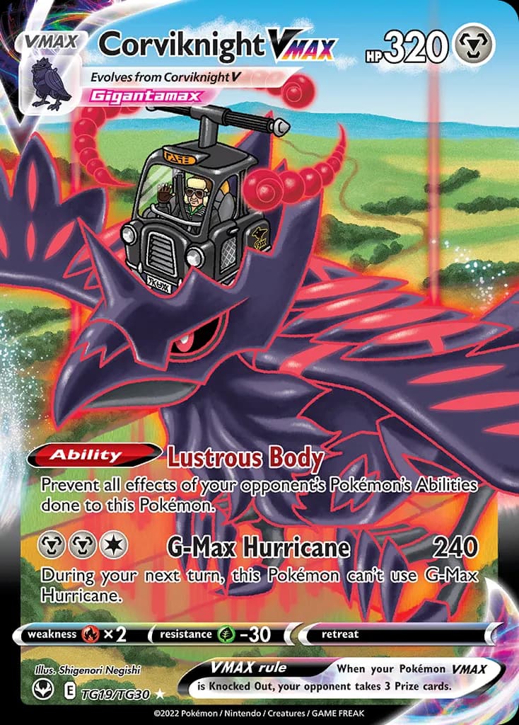 Corviknight VMAX — Silver Tempest Trainer Gallery TG19 Pokémon card
