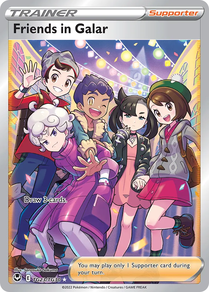 Amis de Galar — Tempête Argentée Galerie de Dresseurs TG23 French Pokémon card