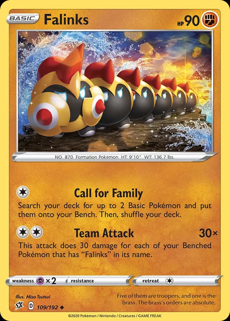 Falinks — Rebel Clash 109 Pokémon card