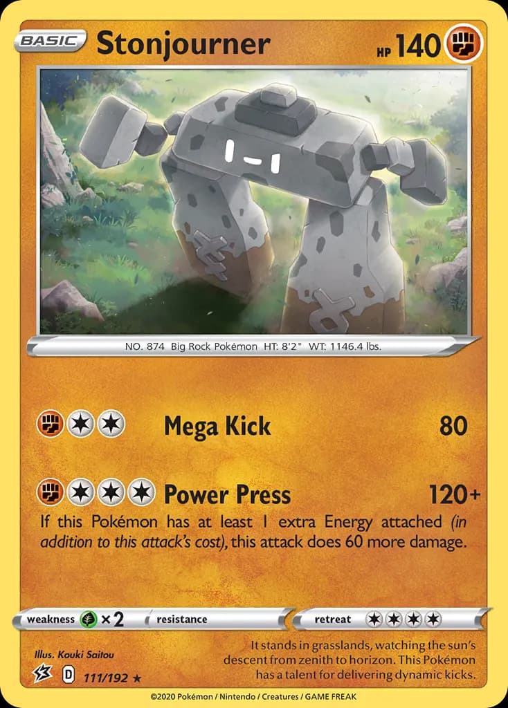 Stonjourner — Rebel Clash 111 Pokémon card