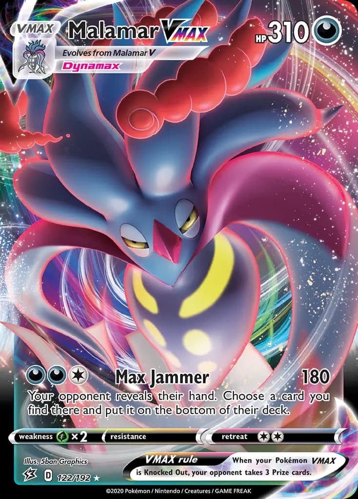 Malamar VMAX — Rebel Clash 122 Pokémon card