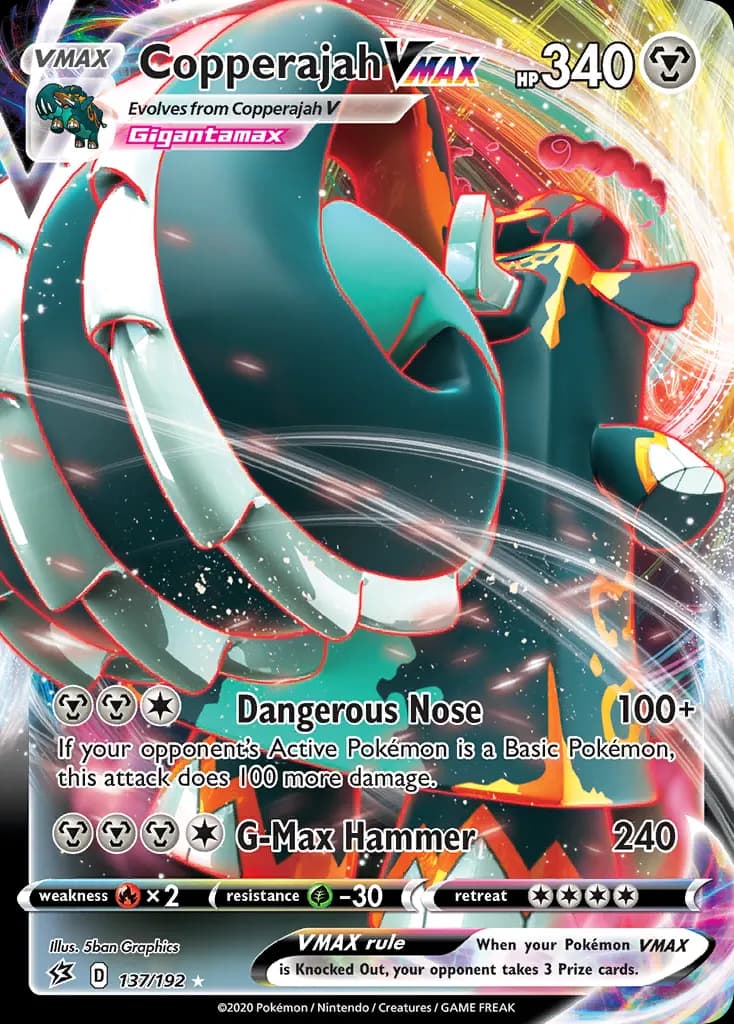 Copperajah VMAX — Rebel Clash 137 Pokémon card