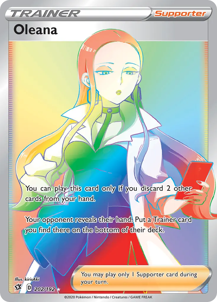Oleana — Rebel Clash 202 Pokémon card