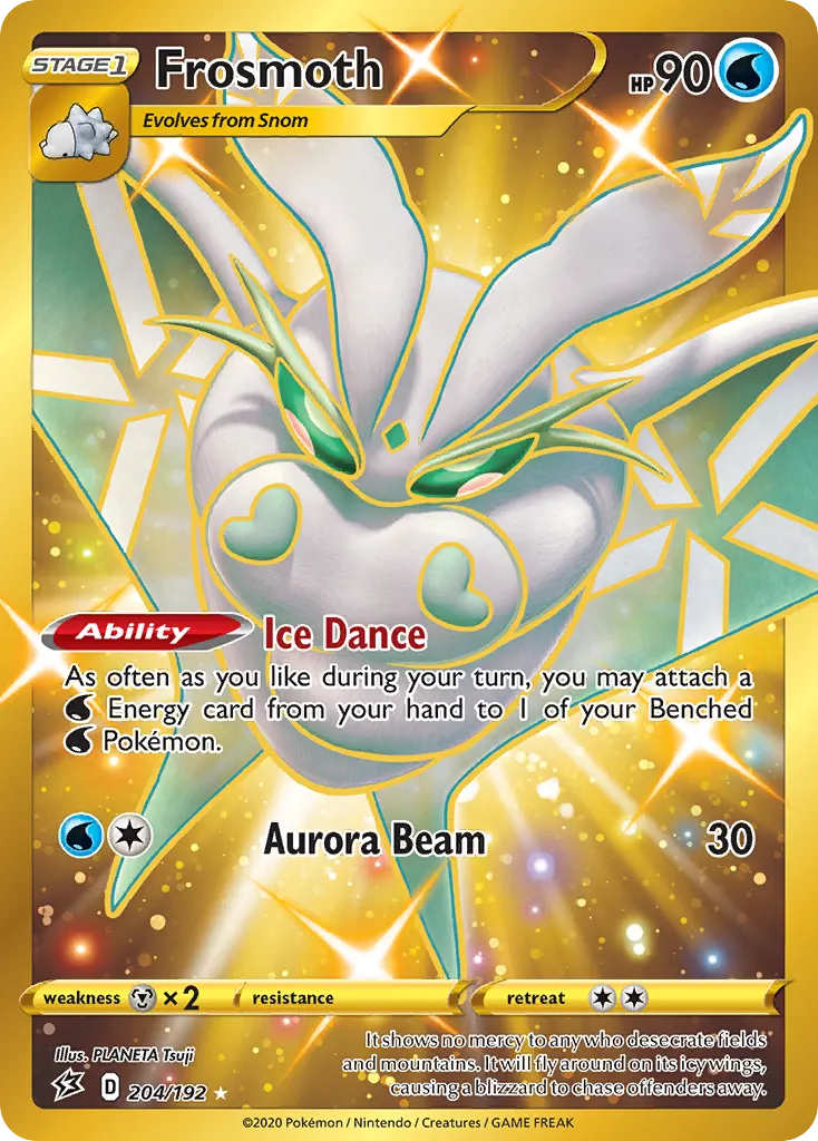 Frosmoth — Rebel Clash 204 Pokémon card