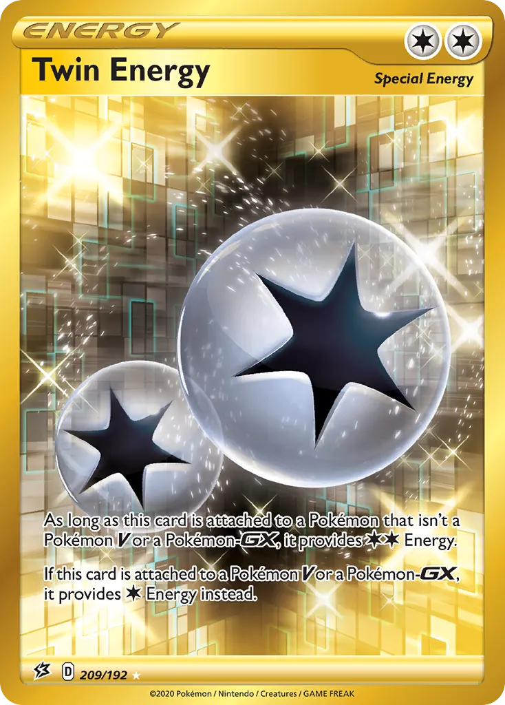 Twin Energy — Rebel Clash 209 Pokémon card