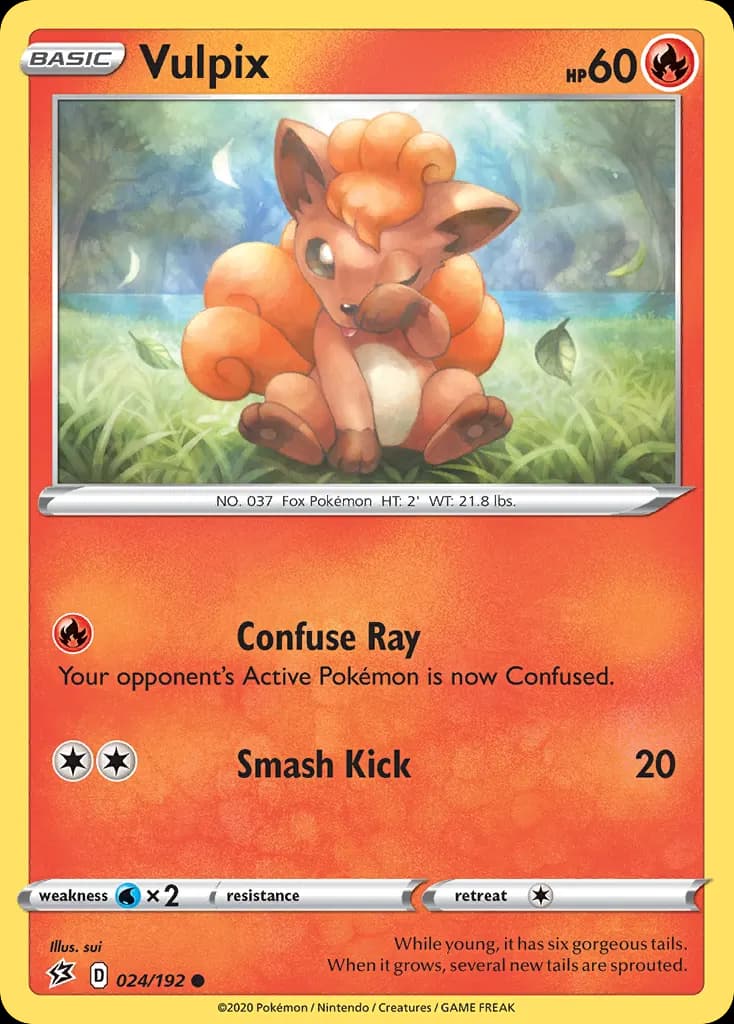 Vulpix — Rebel Clash 24 Pokémon card