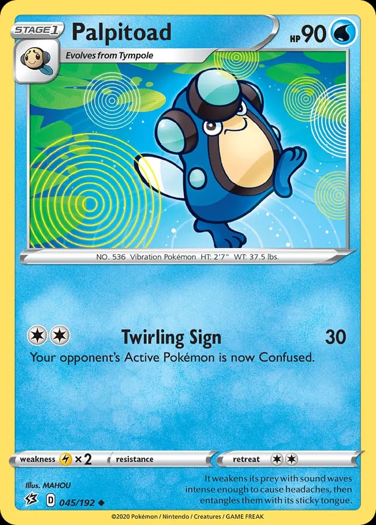 Palpitoad — Rebel Clash 45 Pokémon card