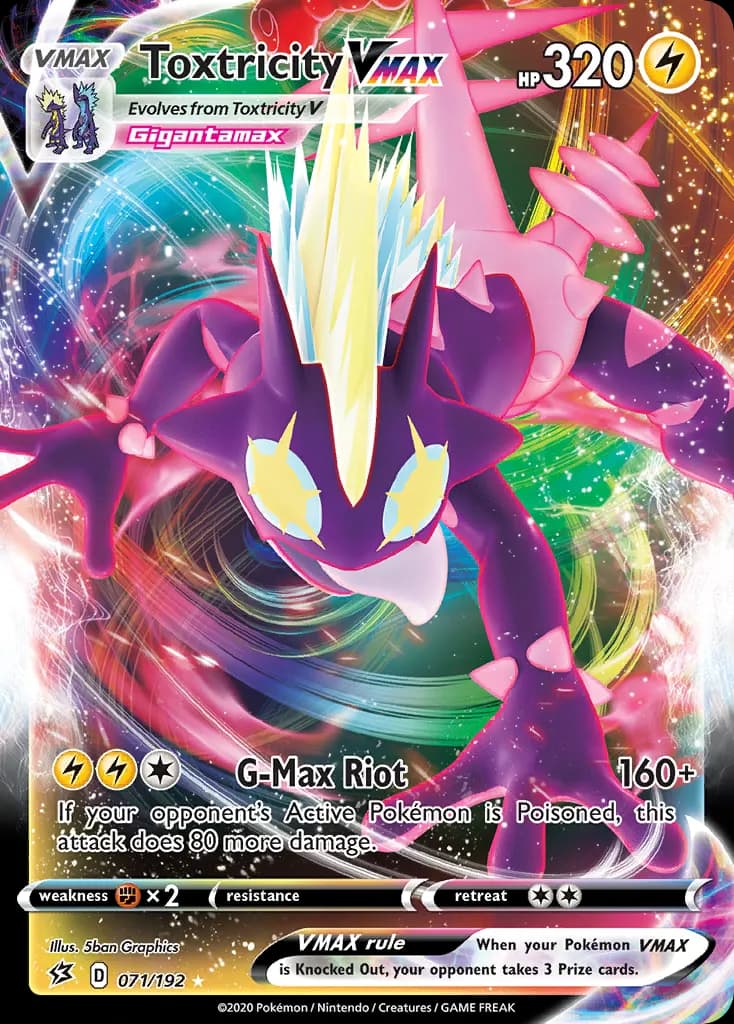 Toxtricity VMAX — Rebel Clash 71 Pokémon card