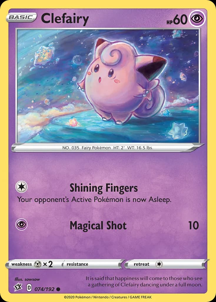 Clefairy — Rebel Clash 74 Pokémon card