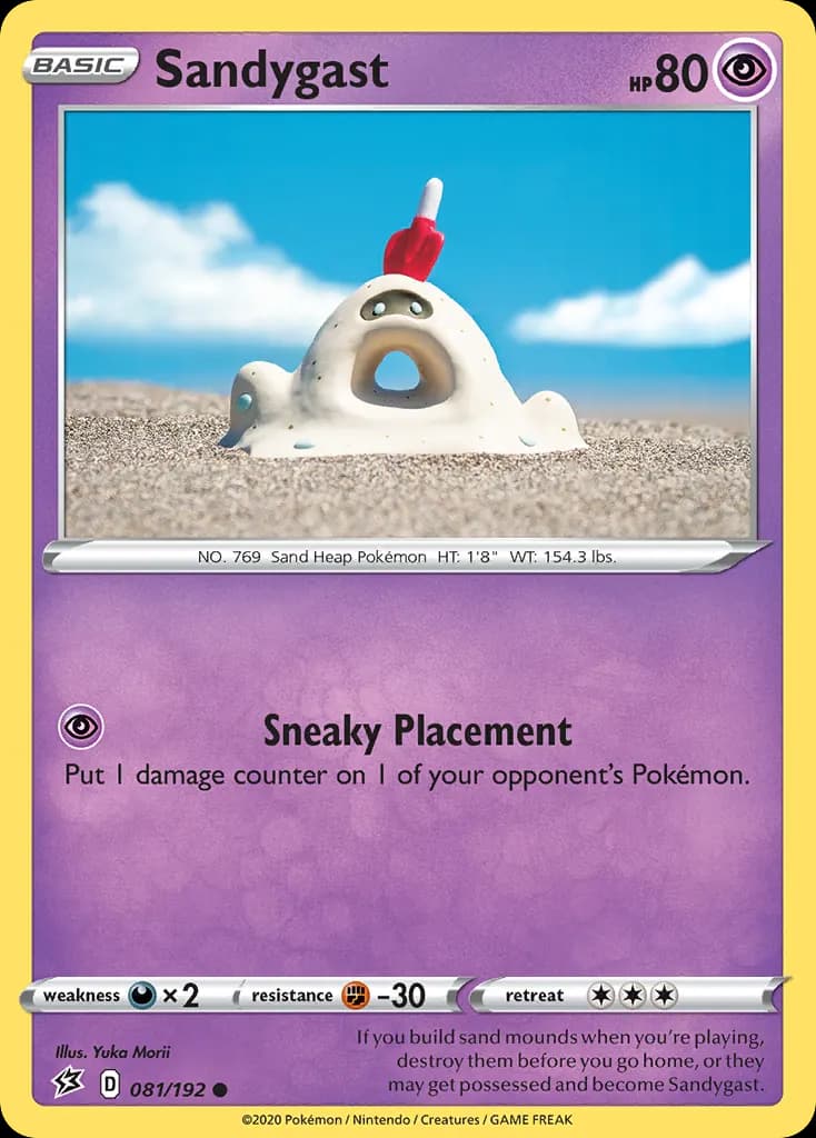 Sandygast — Rebel Clash 81 Pokémon card