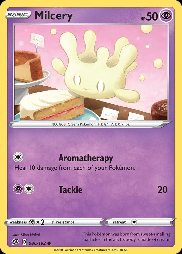 Milcery — Rebel Clash 86 Pokémon card