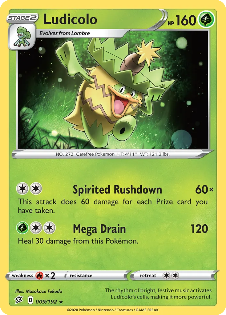 Ludicolo — Rebel Clash 9 Pokémon card