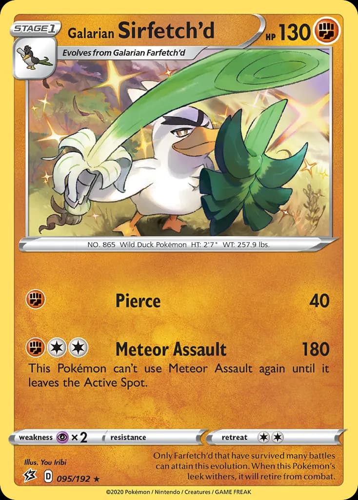 Galarian Sirfetch'd — Rebel Clash 95 Pokémon card