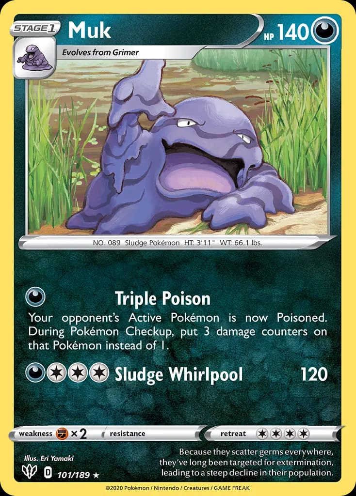 Muk — Darkness Ablaze 101 Pokémon card