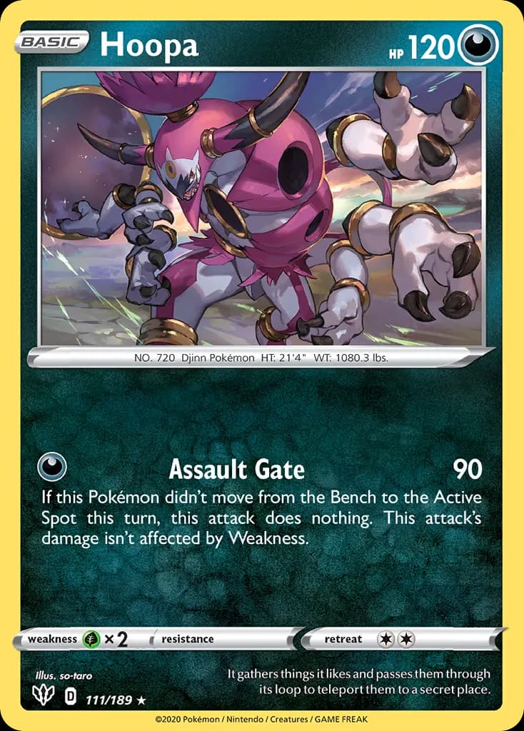 Hoopa — Darkness Ablaze 111 Pokémon card