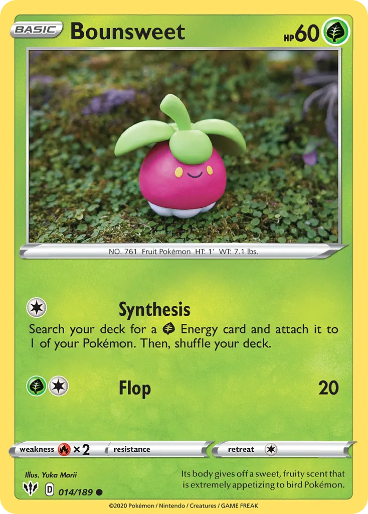 Bounsweet — Darkness Ablaze 14 Pokémon card