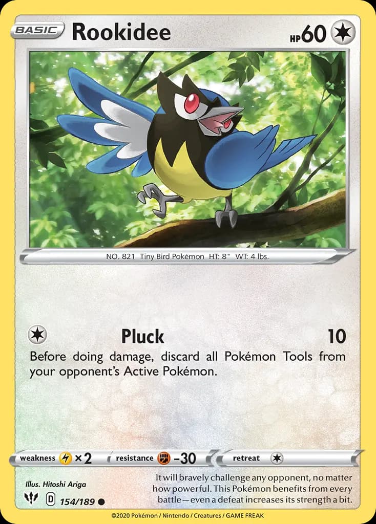 Rookidee — Darkness Ablaze 154 Pokémon card