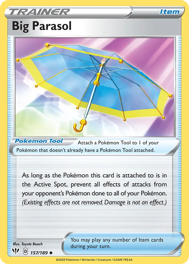 Big Parasol — Darkness Ablaze 157 Pokémon card
