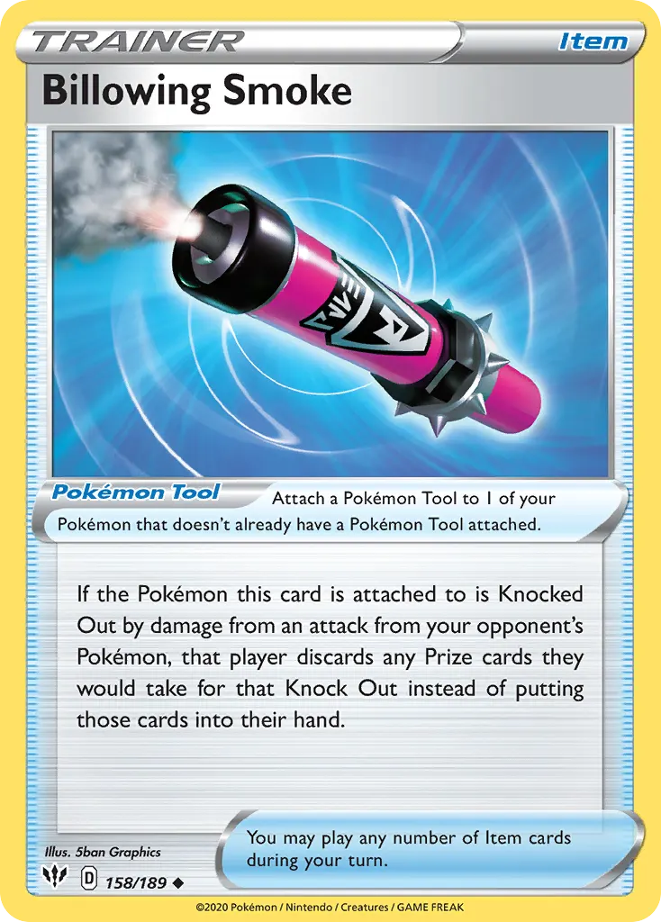 Billowing Smoke — Darkness Ablaze 158 Pokémon card