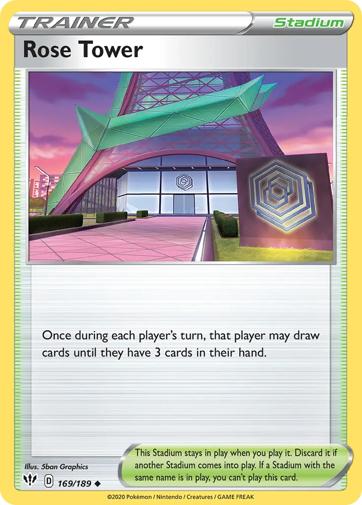 Rose Tower — Darkness Ablaze 169 Pokémon card