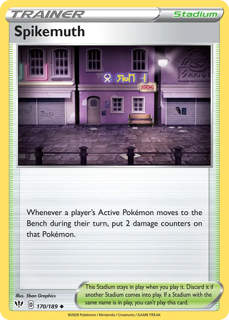 Spikemuth — Darkness Ablaze 170 Pokémon card