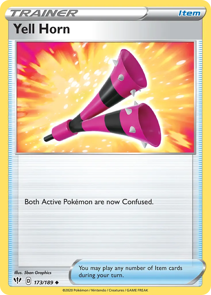 Yell Horn — Darkness Ablaze 173 Pokémon card