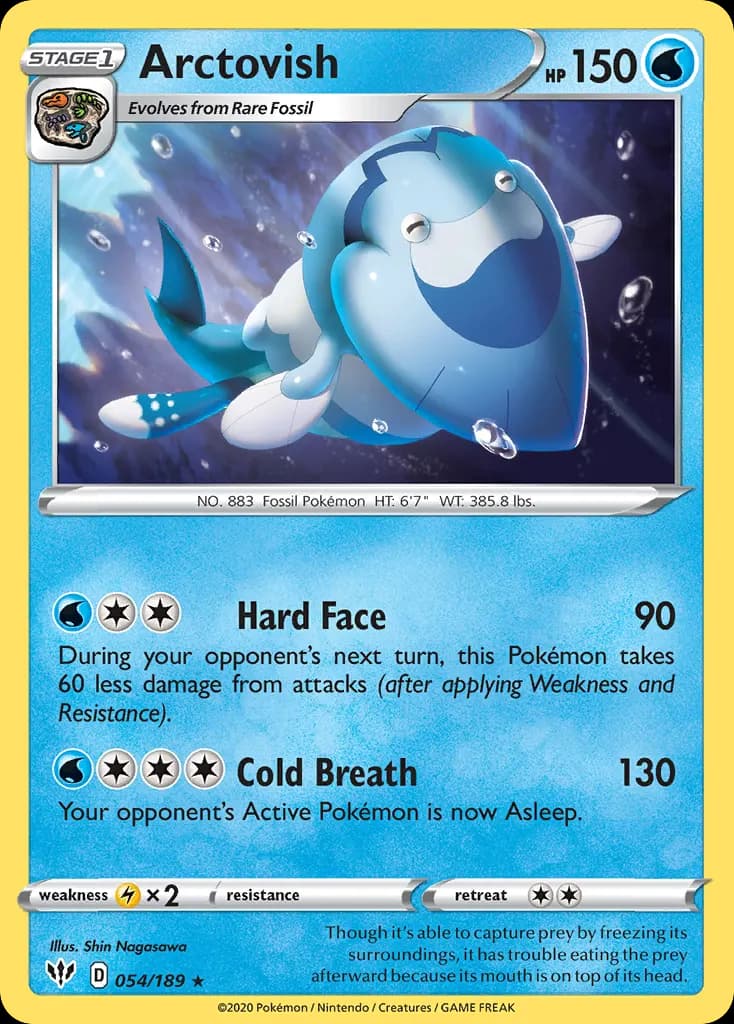 Arctovish — Darkness Ablaze 54 Pokémon card