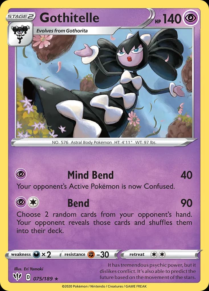Gothitelle — Darkness Ablaze 75 Pokémon card