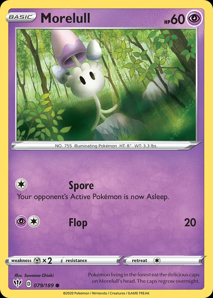 Morelull — Darkness Ablaze 79 Pokémon card