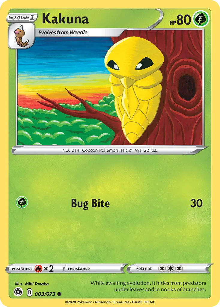 Kakuna — Champion's Path 3 Pokémon card