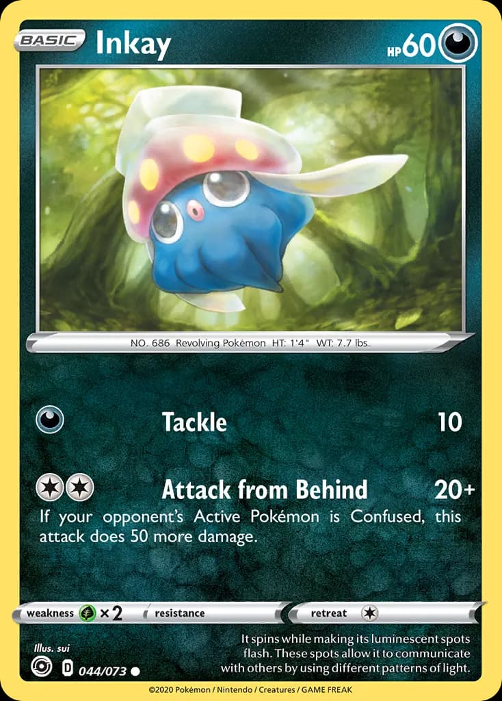 Inkay — Champion's Path 44 Pokémon card