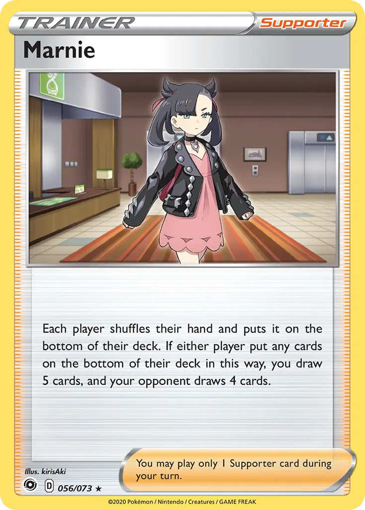 Marnie — Champion's Path 56 Pokémon card