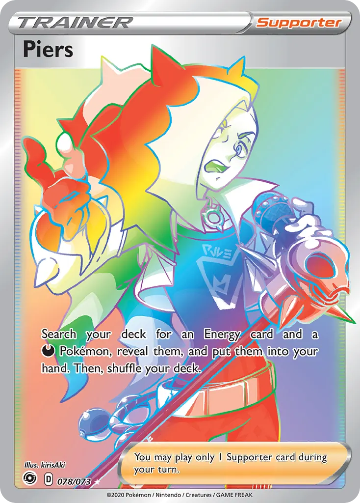 Piers — Champion's Path 78 Pokémon card