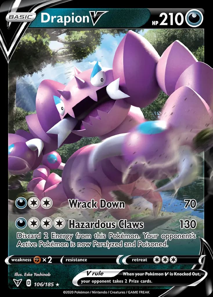 Drapion V — Vivid Voltage 106 Pokémon card