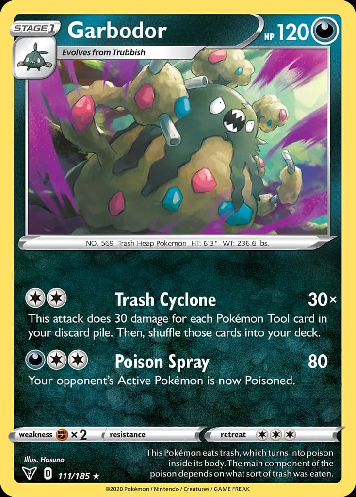 Garbodor — Vivid Voltage 111 Pokémon card