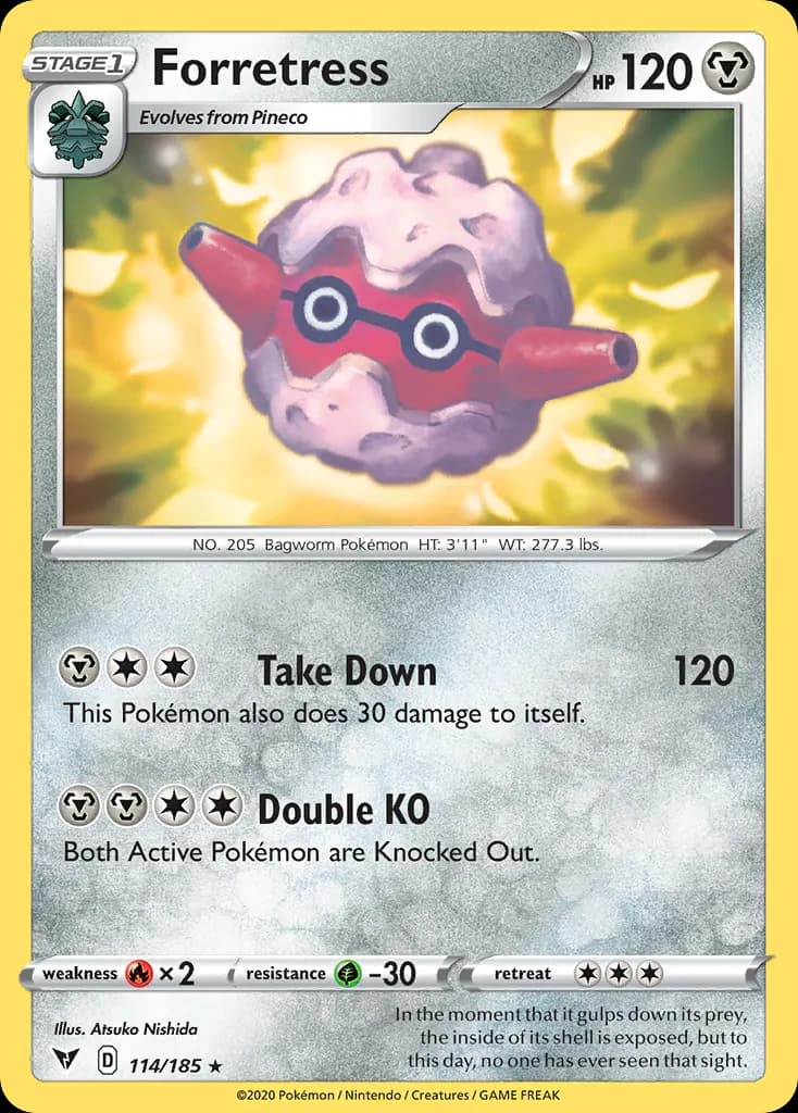 Forretress — Vivid Voltage 114 Pokémon card